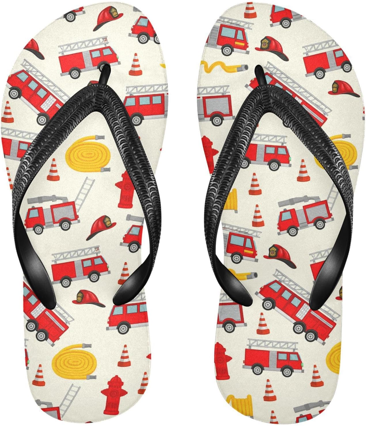 

Пляжные летние сандалии на шлепанцах желтого цвета с рисунком пожарной машины для женщин и мужчин, для душа 2301654 Kfbe