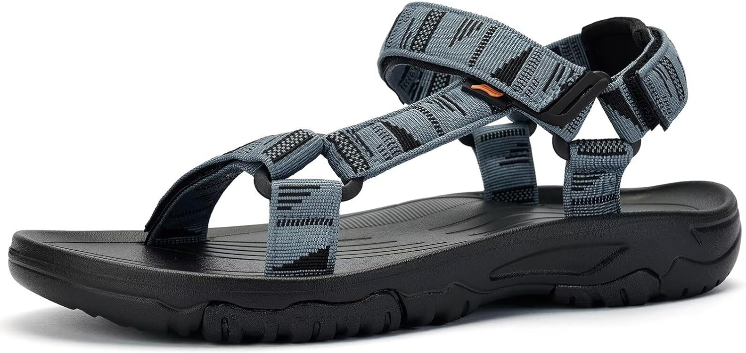 

Мужские спортивные походные сандалии с поддержкой свода стопы, легкой промежуточной подошвой из EVA, для активного отдыха, пляжа и воды Yocci, голубой