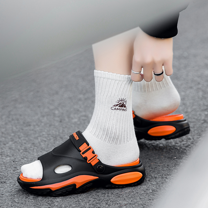 CariteSport Пляжные сандалии мужские черно-оранжевые, цвет Black Orange — фото 3