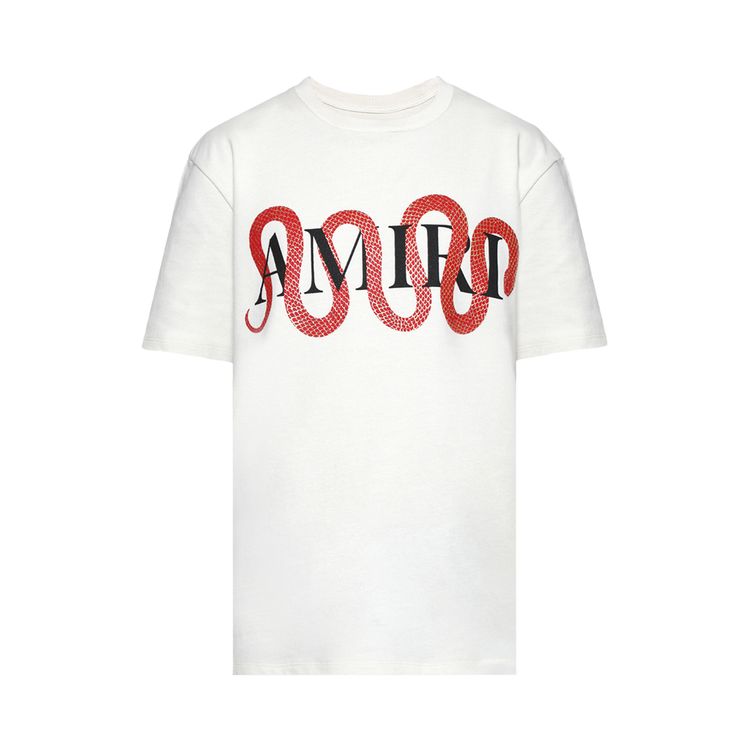 

Футболка Amiri Snake Tee 'Ivory', белый