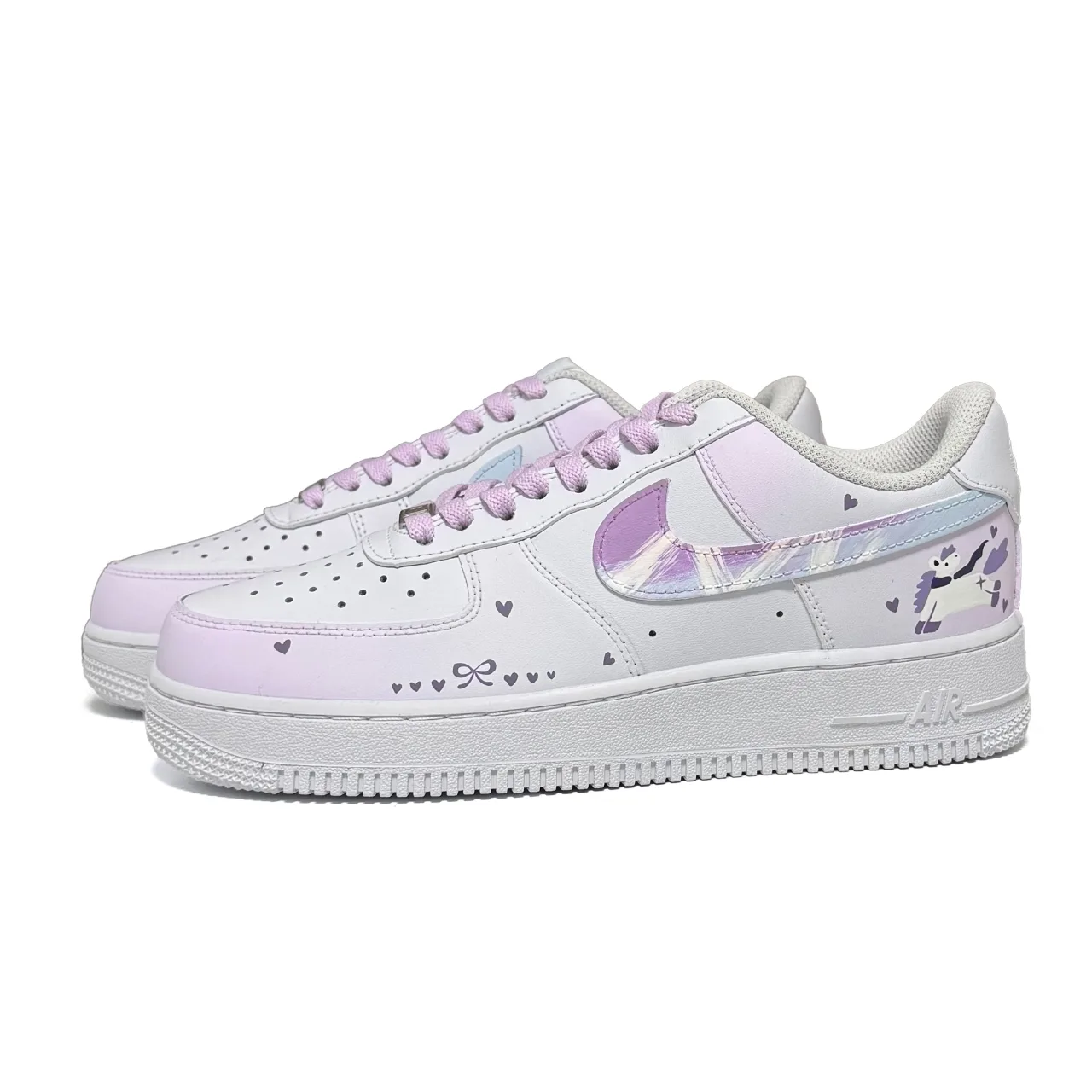 Кроссовки для скейтбординга Air Force 1 Kids' Unisex Nike, фиолетовый — фото 4