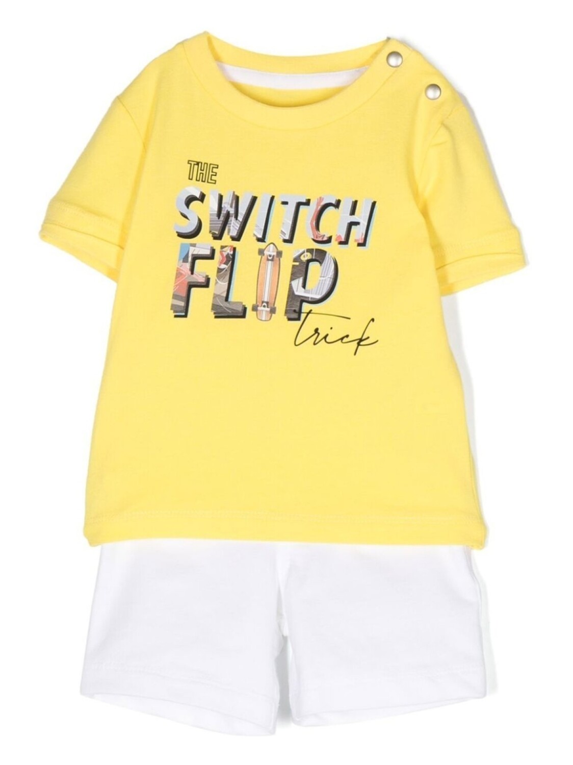 

Комплект Switch Flip из футболки и шортов Lapin House, желтый