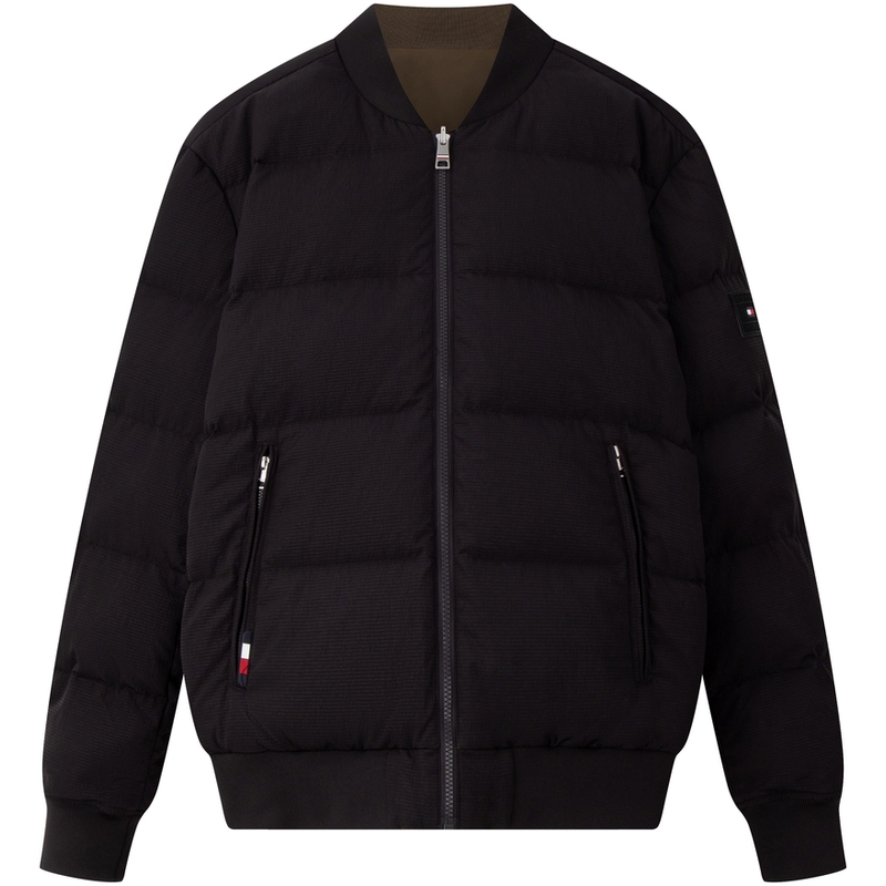 

Tommy Hilfiger Мужская пуховая куртка, Black/Army Green BDS