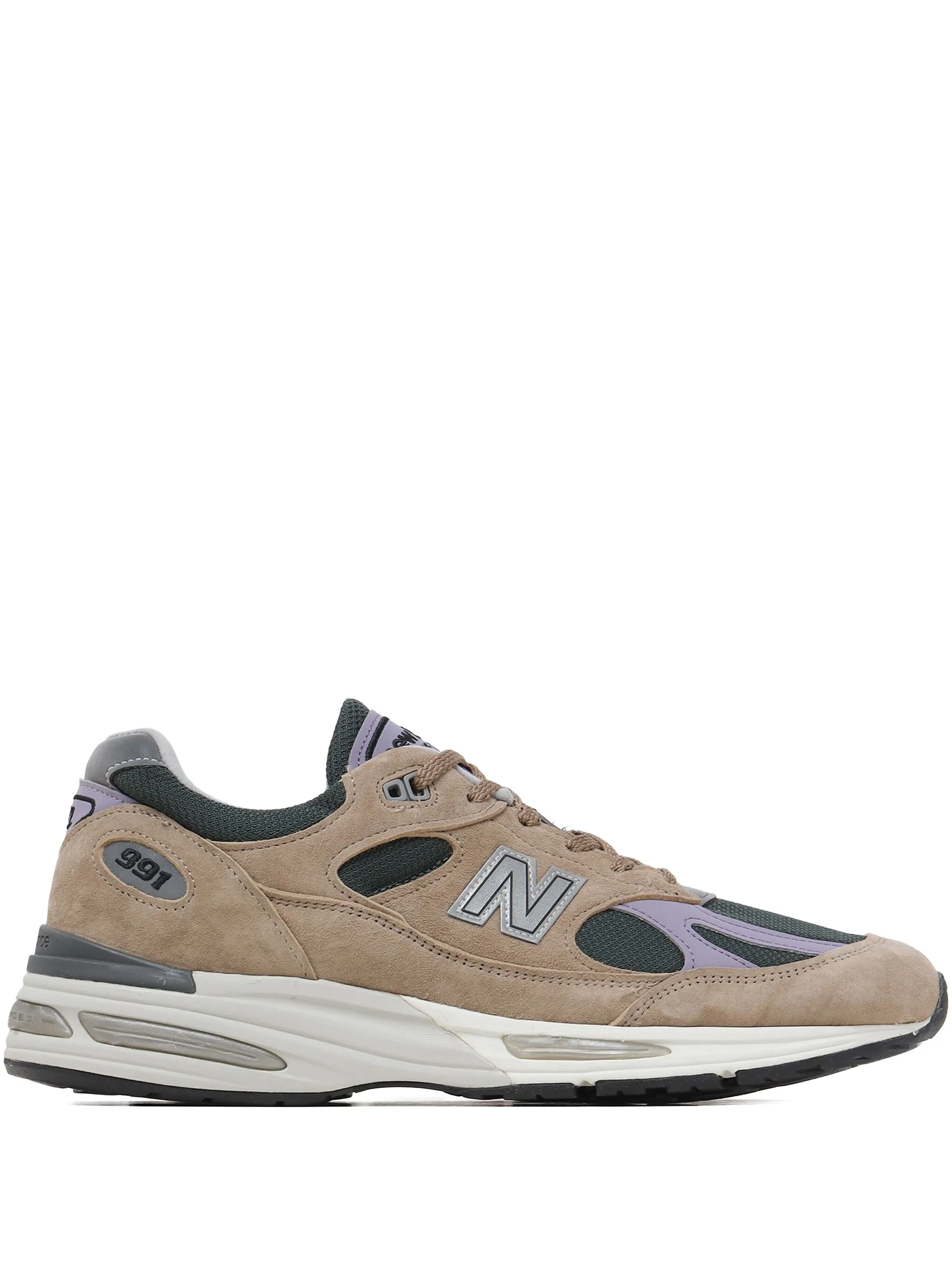 

Кроссовки Made in UK 991v2 New Balance, бежевый