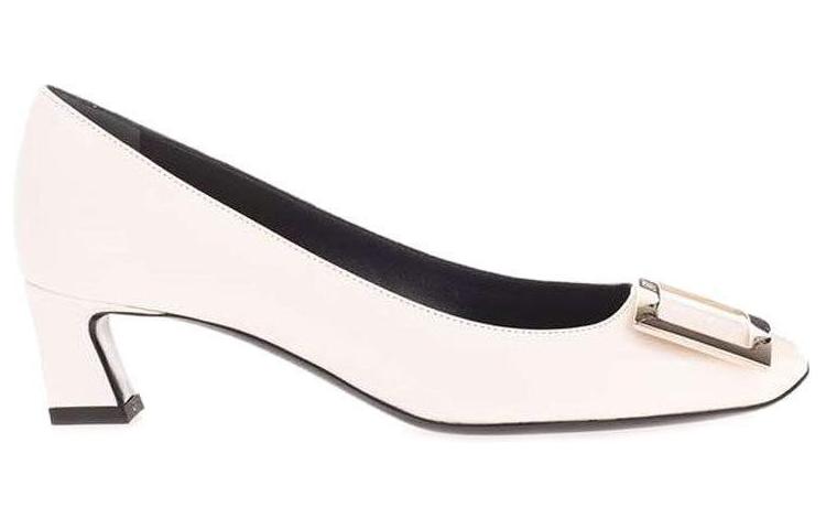 Каблук-катушка Женские Белые Туфли на Высоком Каблуке Roger Vivier — фото 3