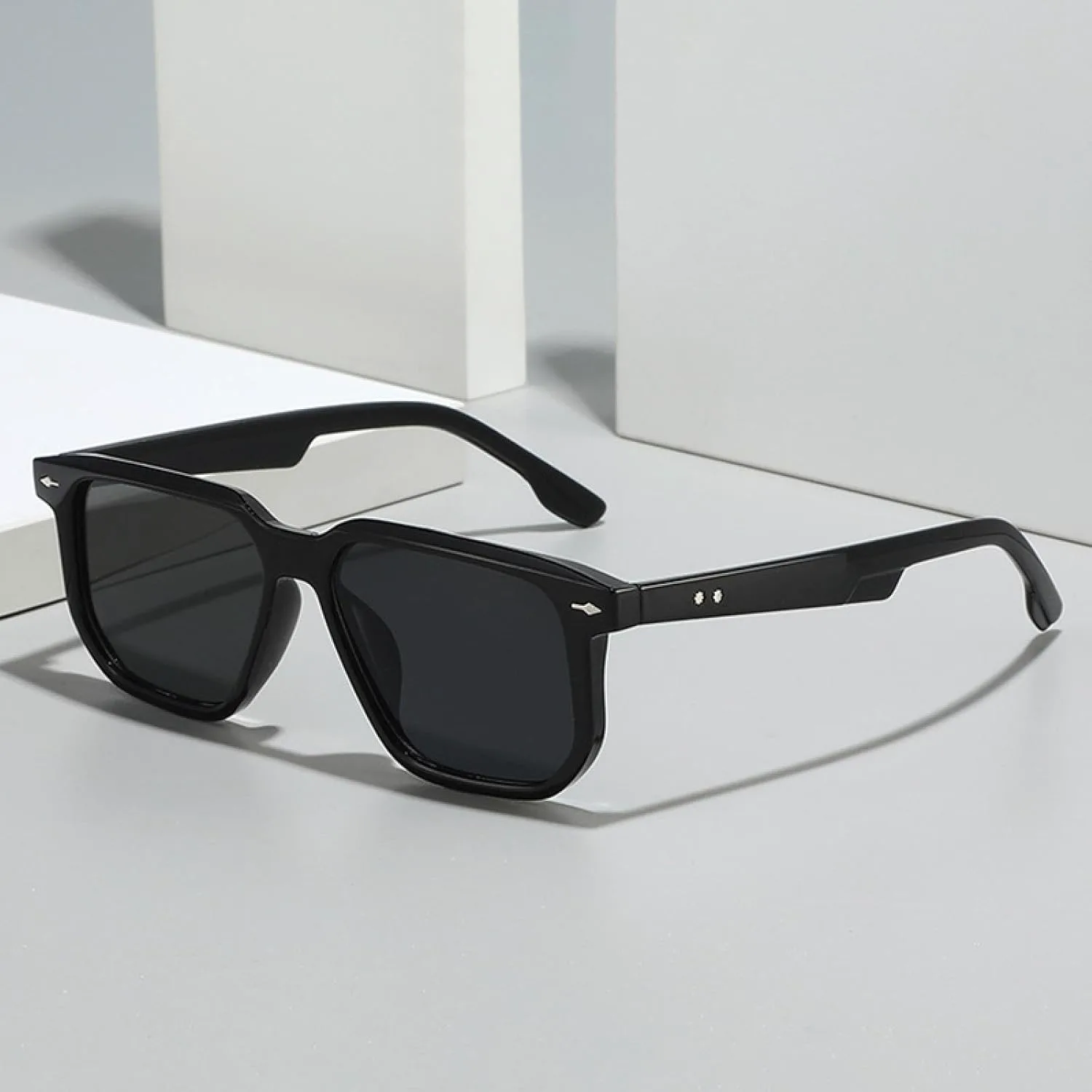 

Модные женские солнцезащитные очки класса люкс в стиле ретро с заклепками, мужские очки конфетных цветов с защитой от УФ-излучения UV400 HHZZYVY, Leopard Blue