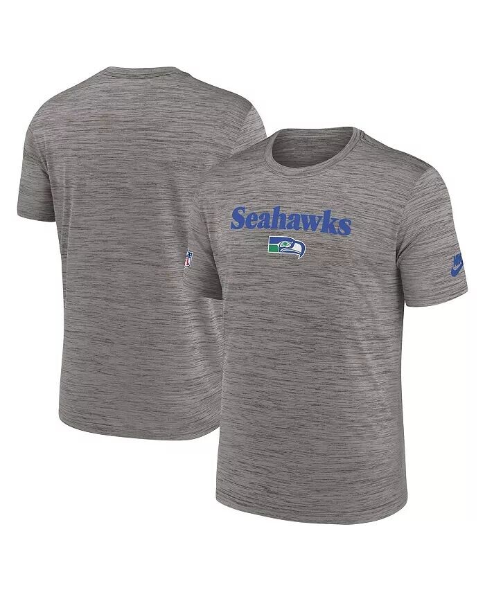 

Футболка мужская Heather Charcoal Seattle Seahawks Throwback Sideline Performance Nike