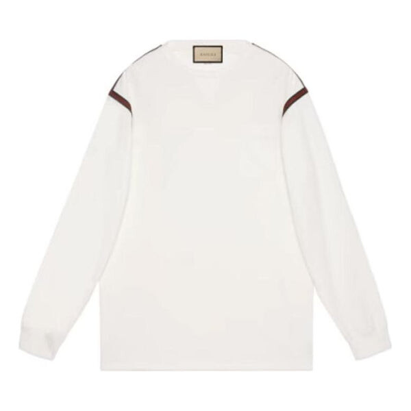 

Футболка web long sleeve t-shirt 'white' Gucci, белый