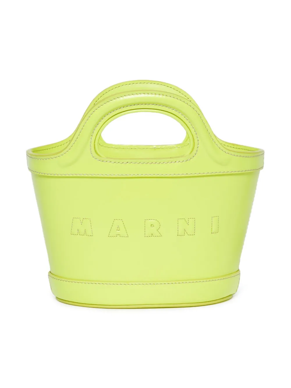 

Сумка-ведро Tropicallia с вышитым логотипом Marni Kids, зеленый