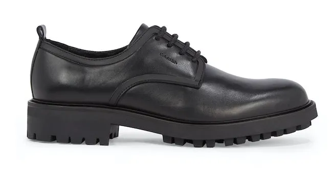 

Туфли на шнуровке Calvin Klein "DERBY MIX", усиленная подошва, повседневная обувь, полуботинки, туфли на шнуровке, черный