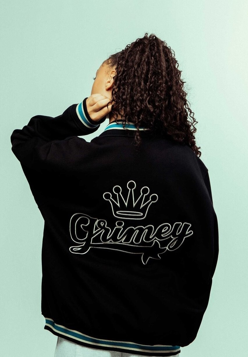 

FW23 Sudadera Madrid Button Heavyweight Grimey, Куртки-бомберы черный