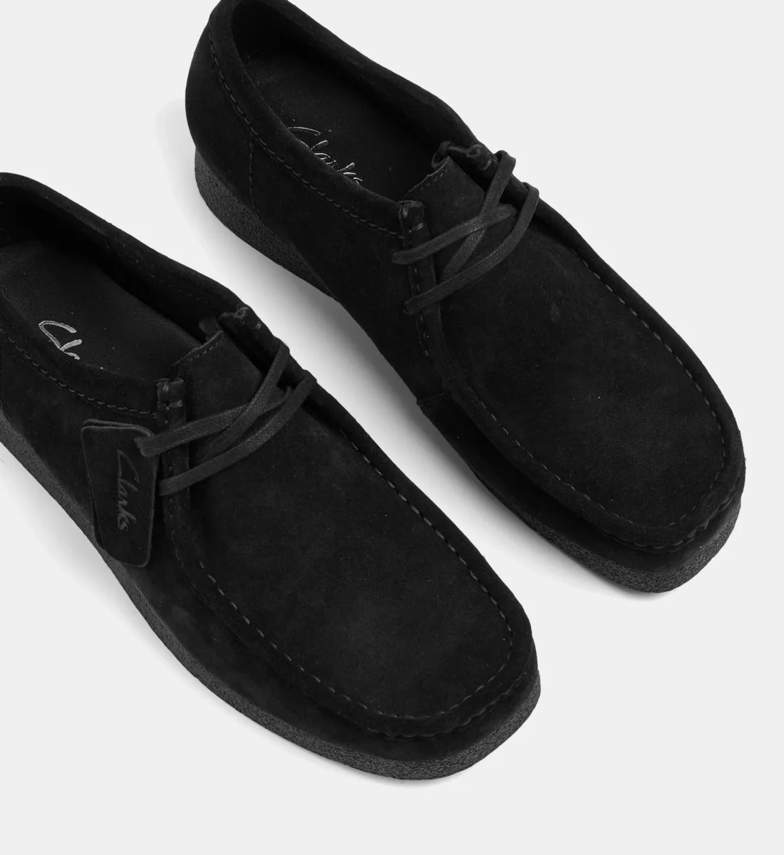 Дерби Wallabee EVO из замши Clarks, черный — фото 4