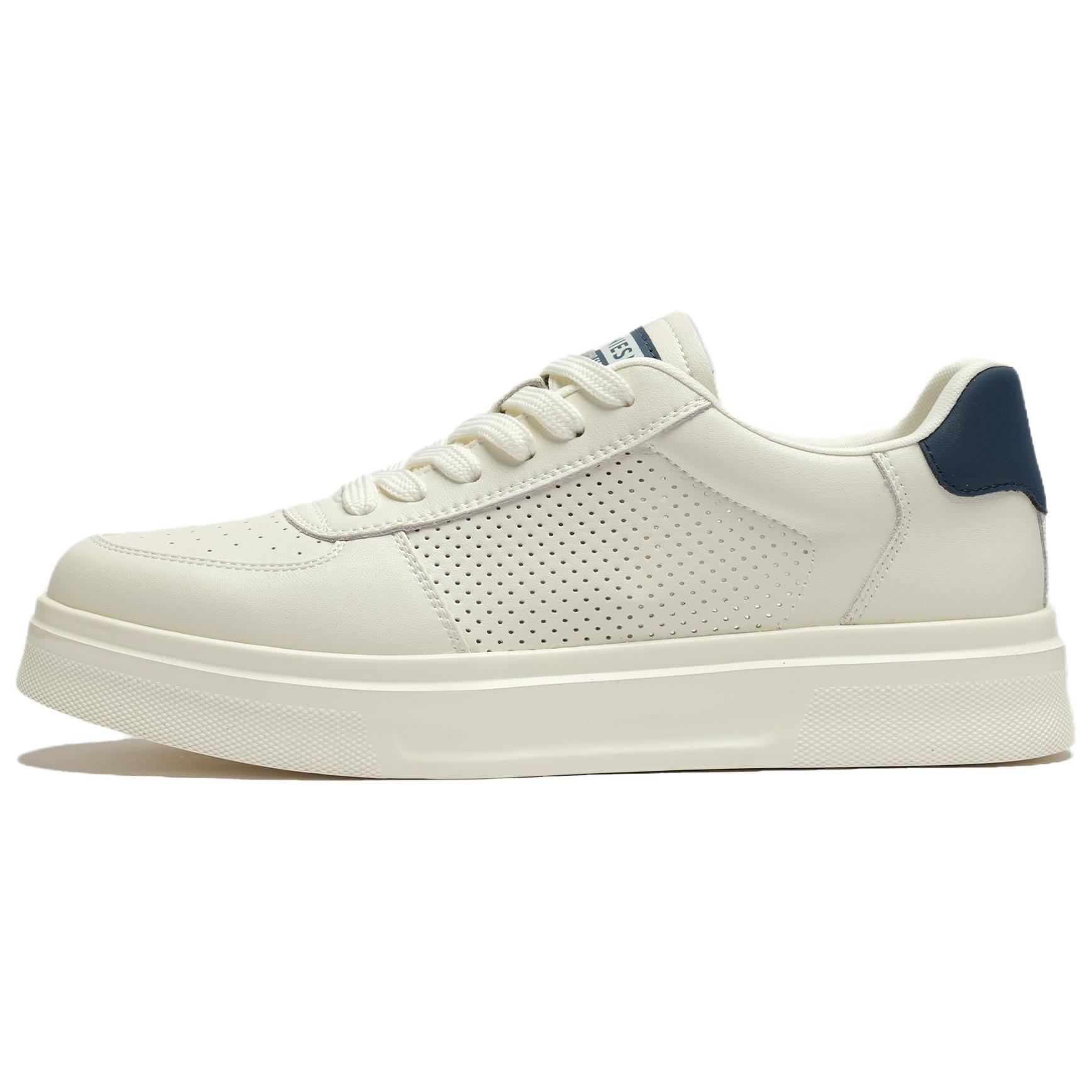 

DENIERSEN Повседневные мужские белые кеды для комфортной носки устойчивые к истиранию и скольжению бело-голубые, цвет White Blue