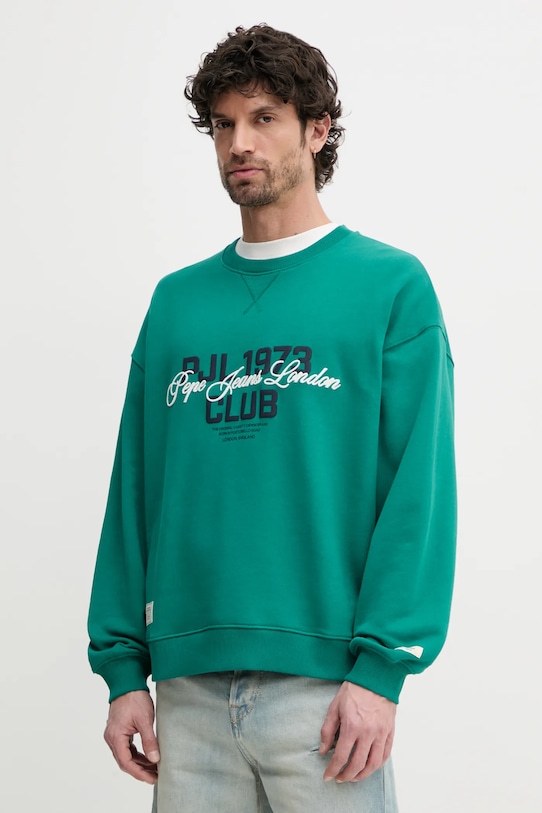 

Хлопковая толстовка TALBOT CREW Pepe Jeans, зеленый