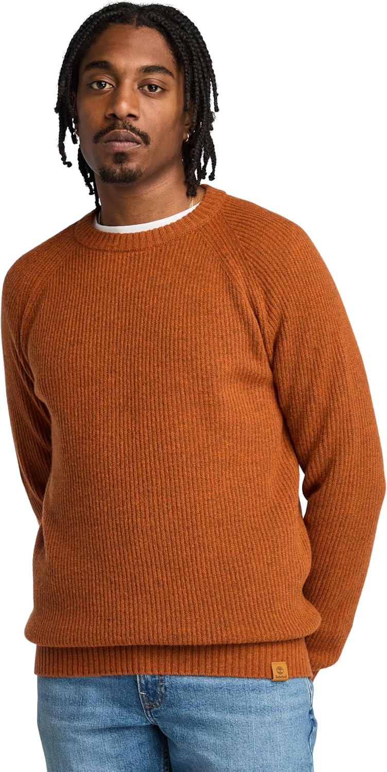 

Timberland мужская толстовка с регланными рукавами и круглым вырезом, Umber Heather