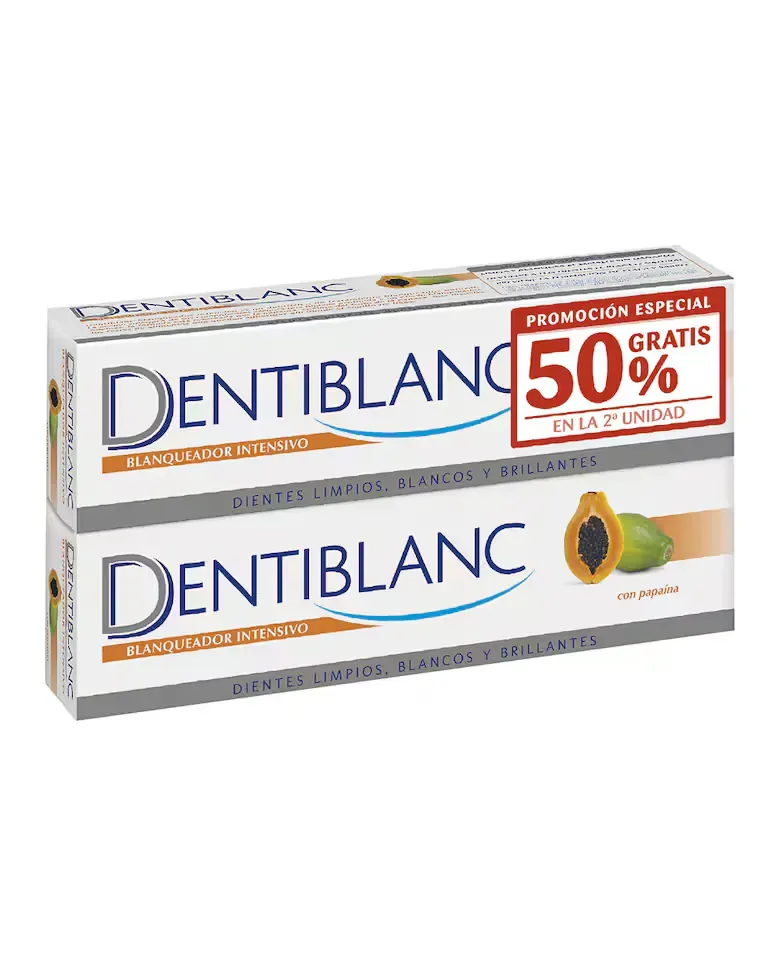 Пакет двойной интенсивной отбеливающей зубной пасты Dentiblanc