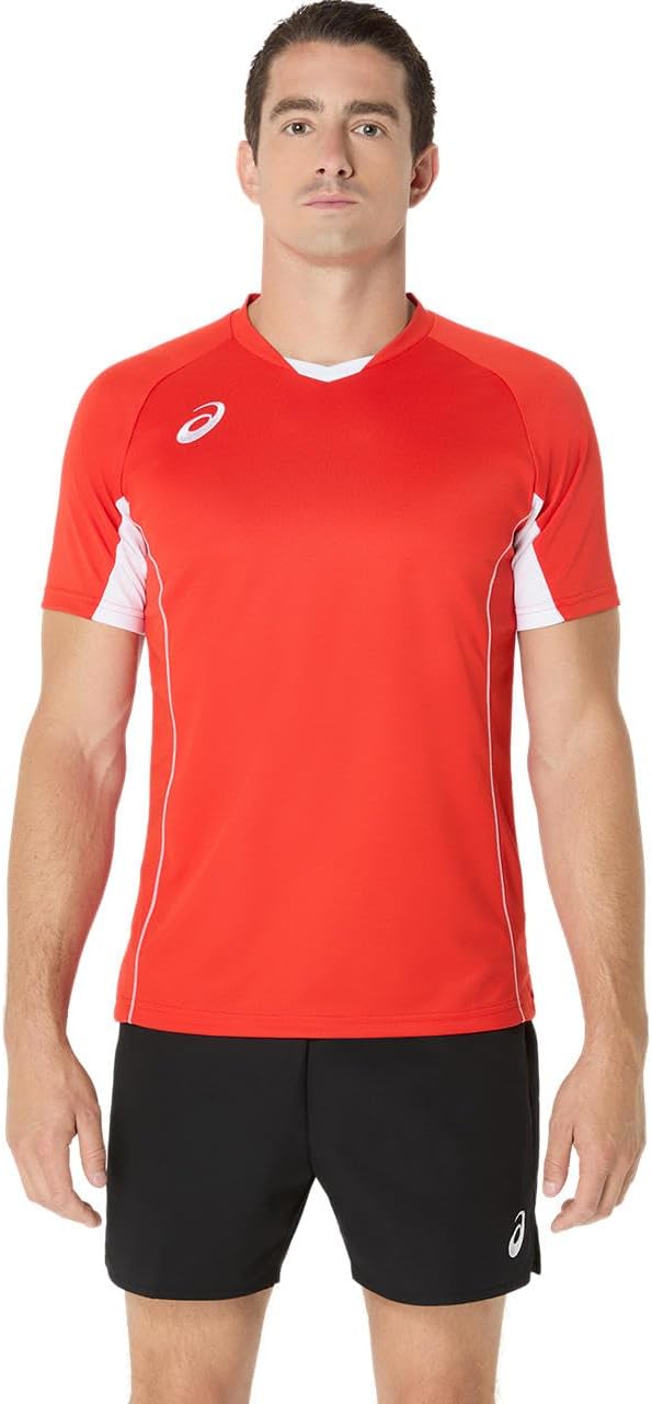 

Волейбольная игровая футболка ASICS (с коротким рукавом) 2053A218, унисекс, для взрослых, красный