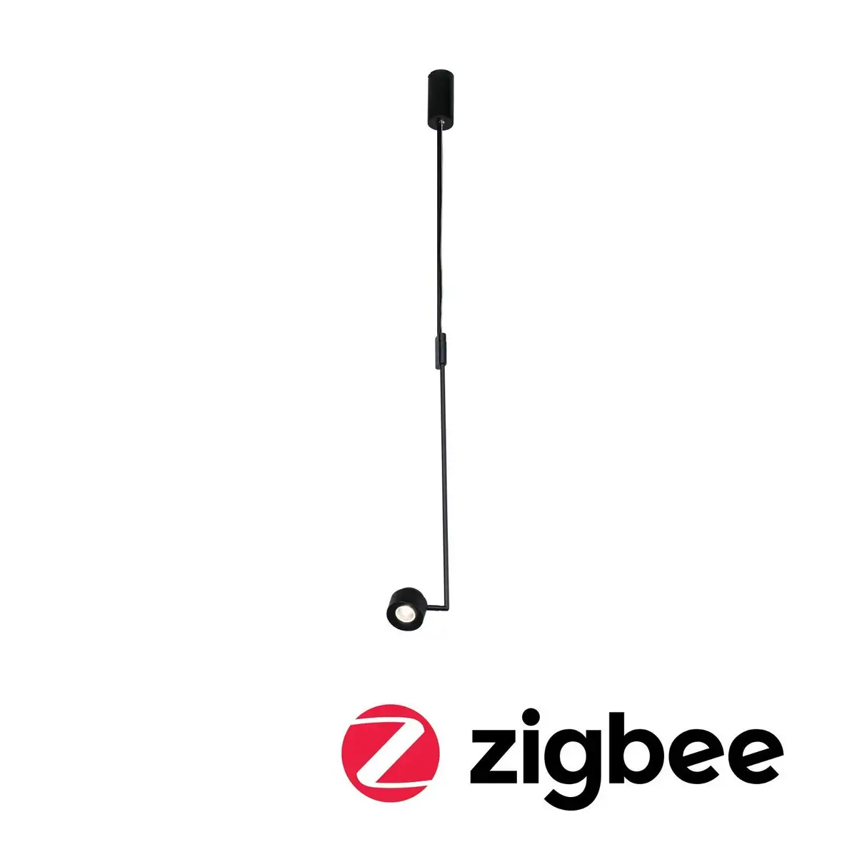 

Светодиодный подвесной светильник Paulmann "Puric Pane Smart Home Zigbee 6W черный/серый 230В пластик/металл", 1 лампочка Высота: 150,0 см., черный