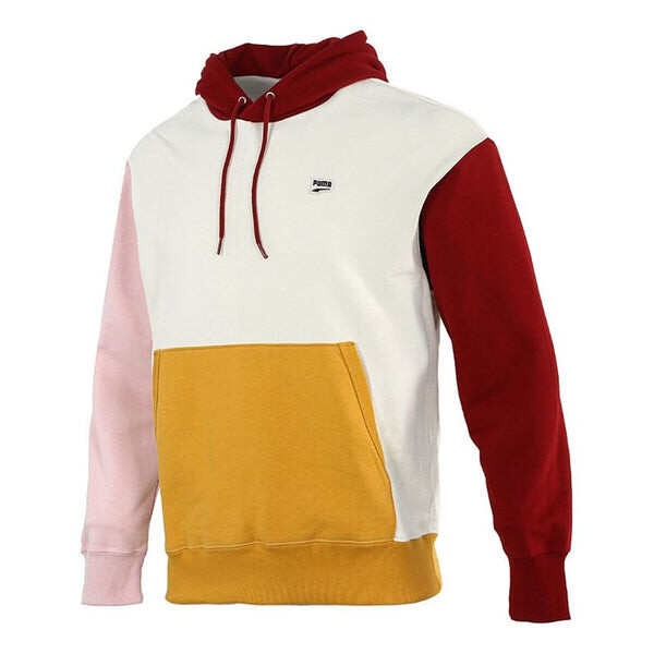 

Толстовка sports colorblock hooded casual pullover white Puma, белый