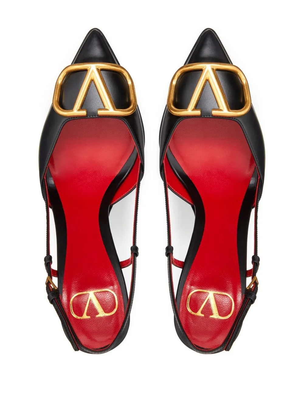 Туфли VLogo Signature 120 с ремешком на пятке VALENTINO GARAVANI, черный — фото 4