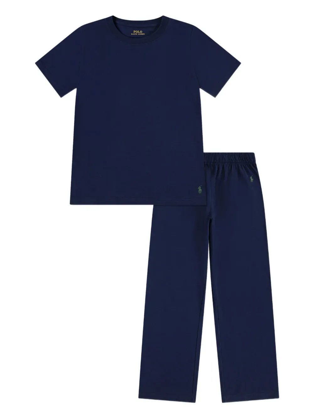Футболка и брюки с логотипом POLO RALPH LAUREN KIDS, синий