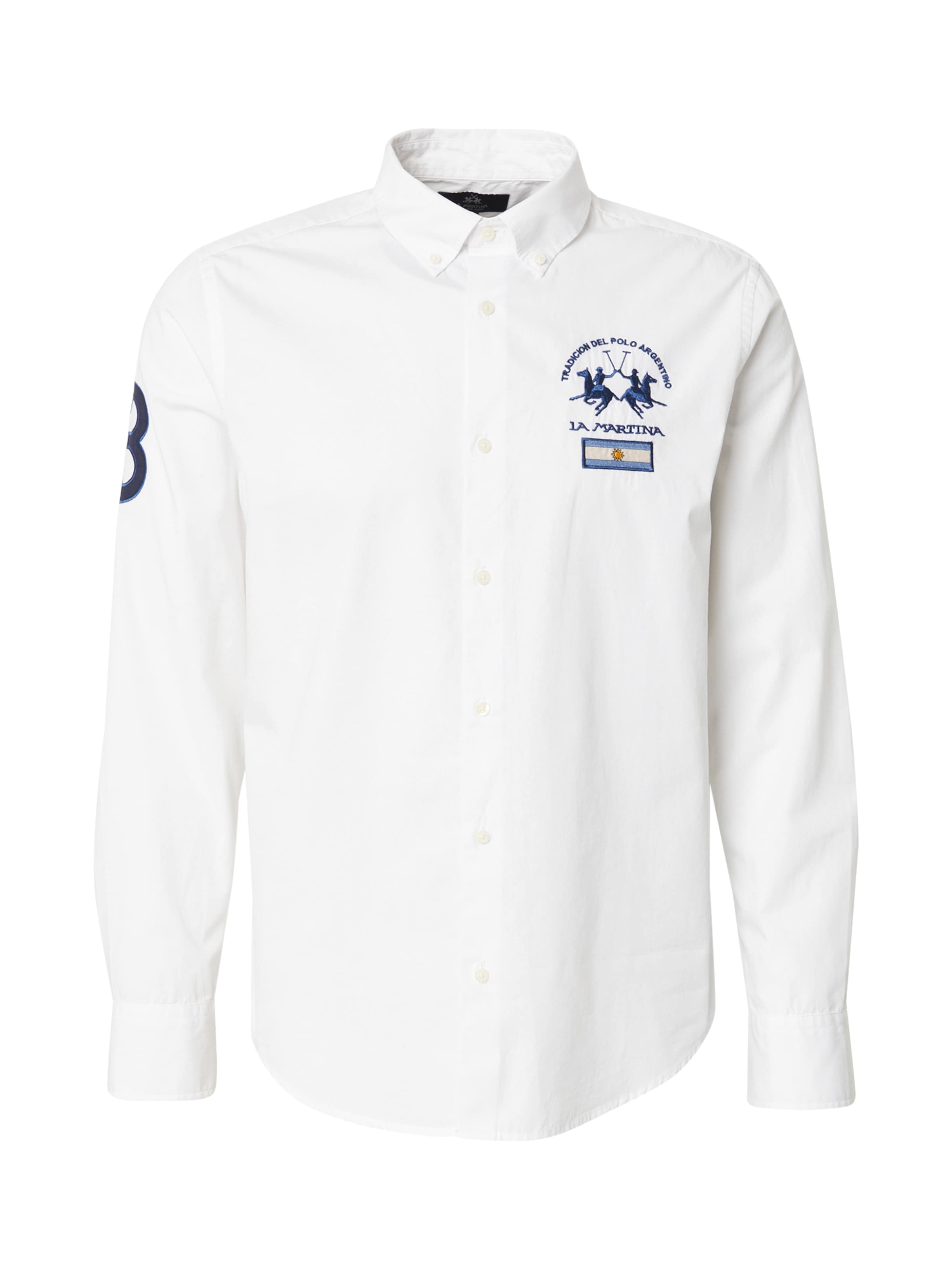 

La Martina Рубашка на пуговицах Regular fit в белом цвете