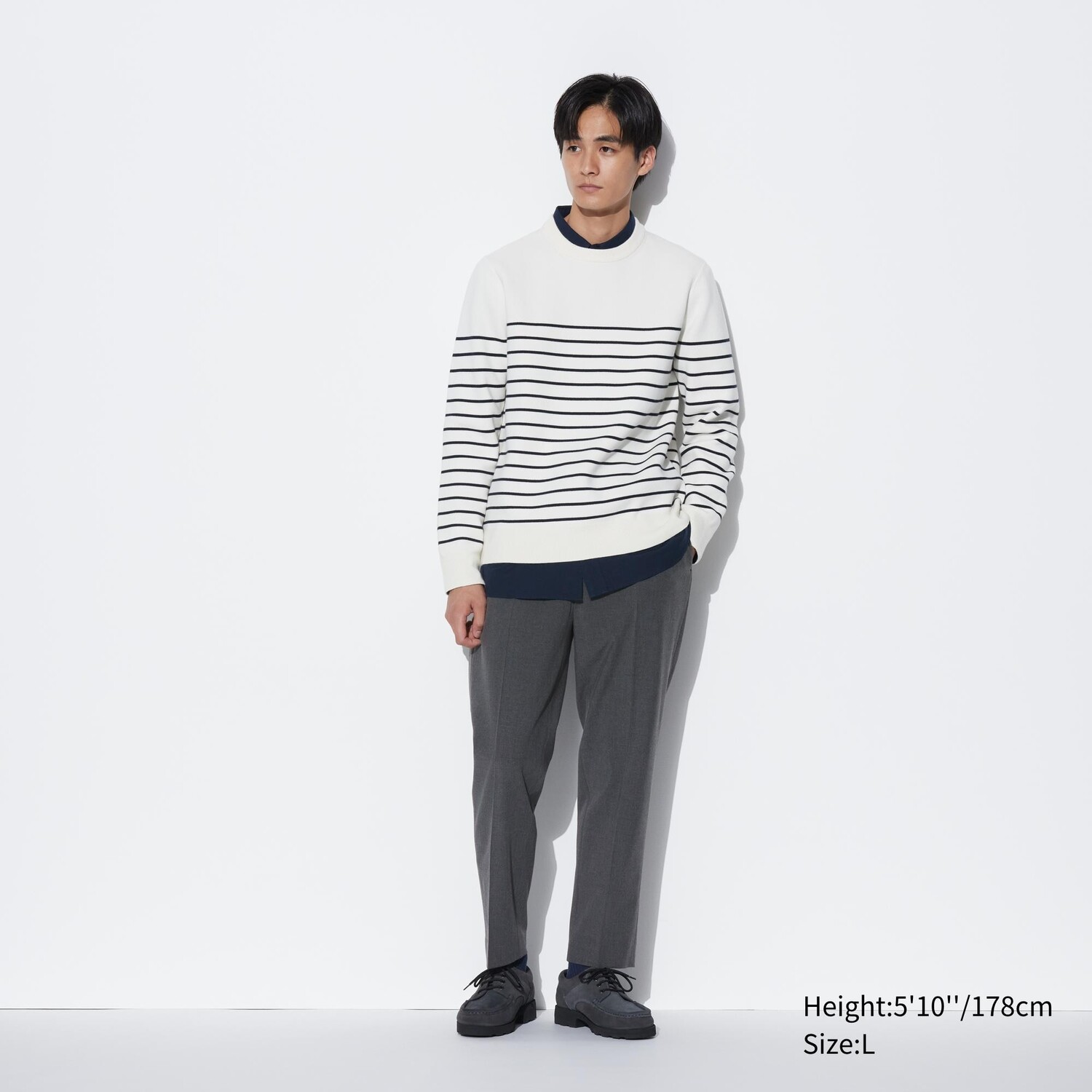 

Брюки UNIQLO smart до щиколотки, серый