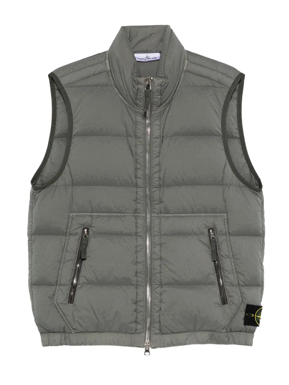 

Стеганый жилет Seamless Tunnel Stone Island, зеленый