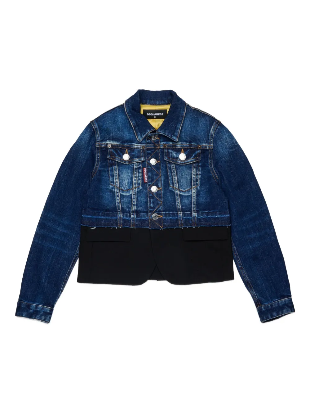 

Куртка со вставками из денима DSQUARED2 KIDS, синий