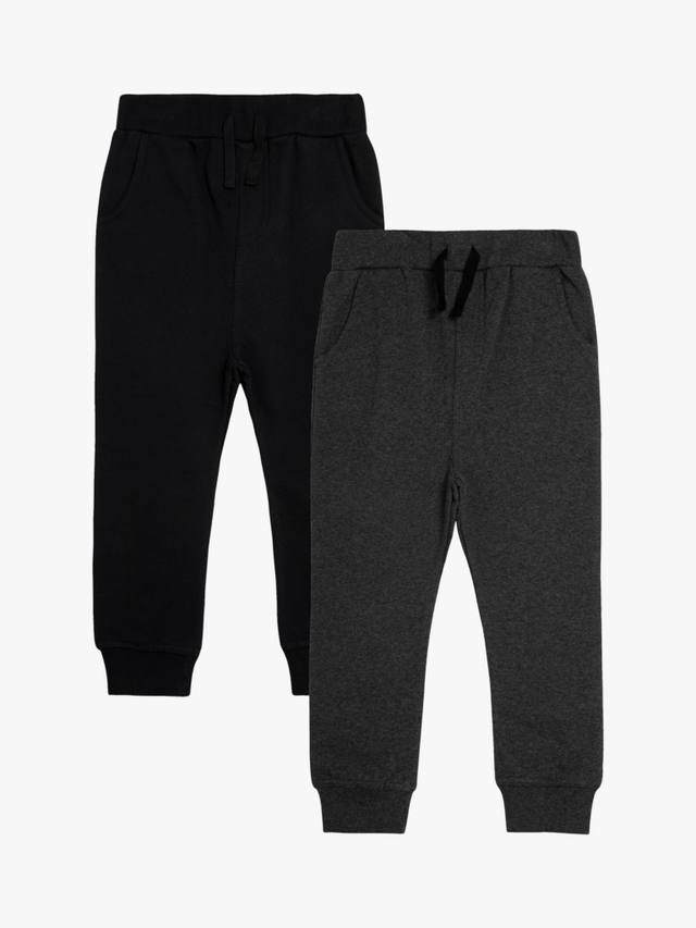 

Детские хлопковые джоггеры с кулиской JoJo Maman Bébé, Pack of 2, Black