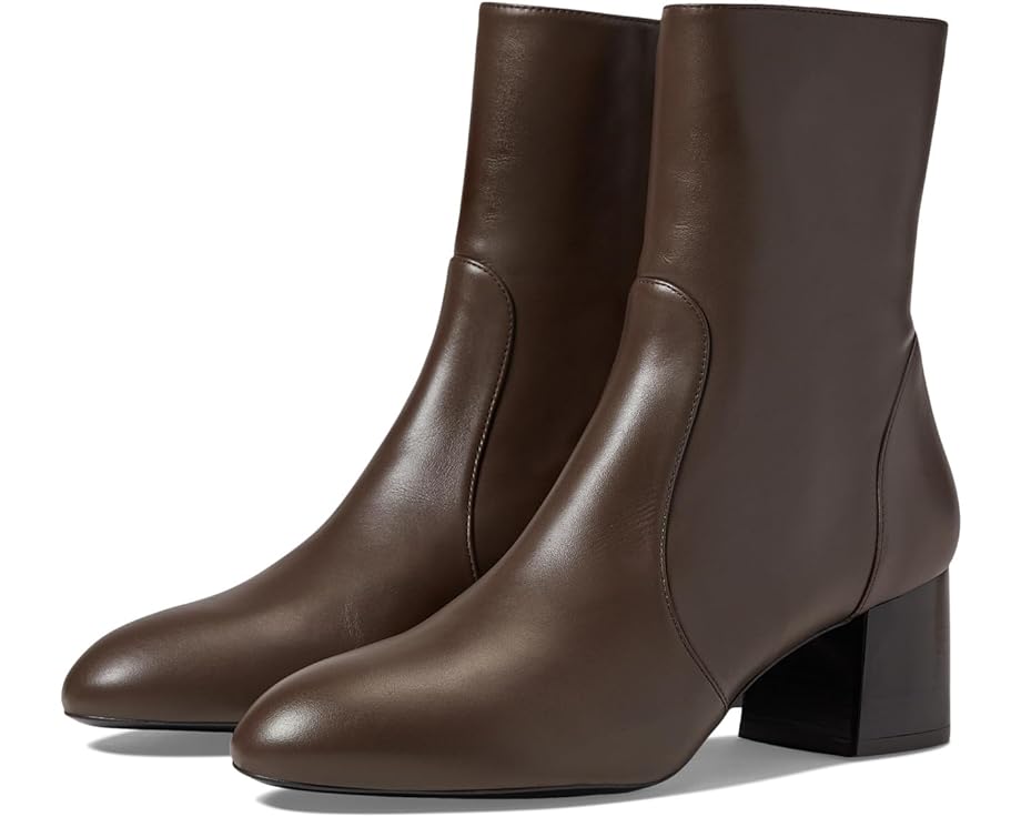 

Ботинки Stuart Weitzman Flareblock 60 Zip Bootie, цвет Walnut/Dark Brown