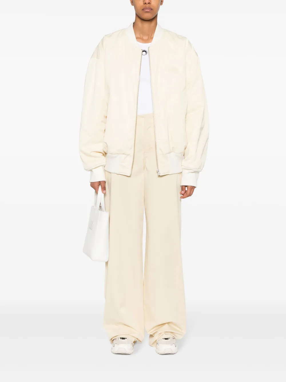 Брюки широкого кроя MM6 Maison Margiela, желтый — фото 2