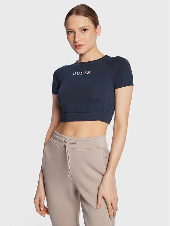 

Футболка узкого кроя Guess, синий