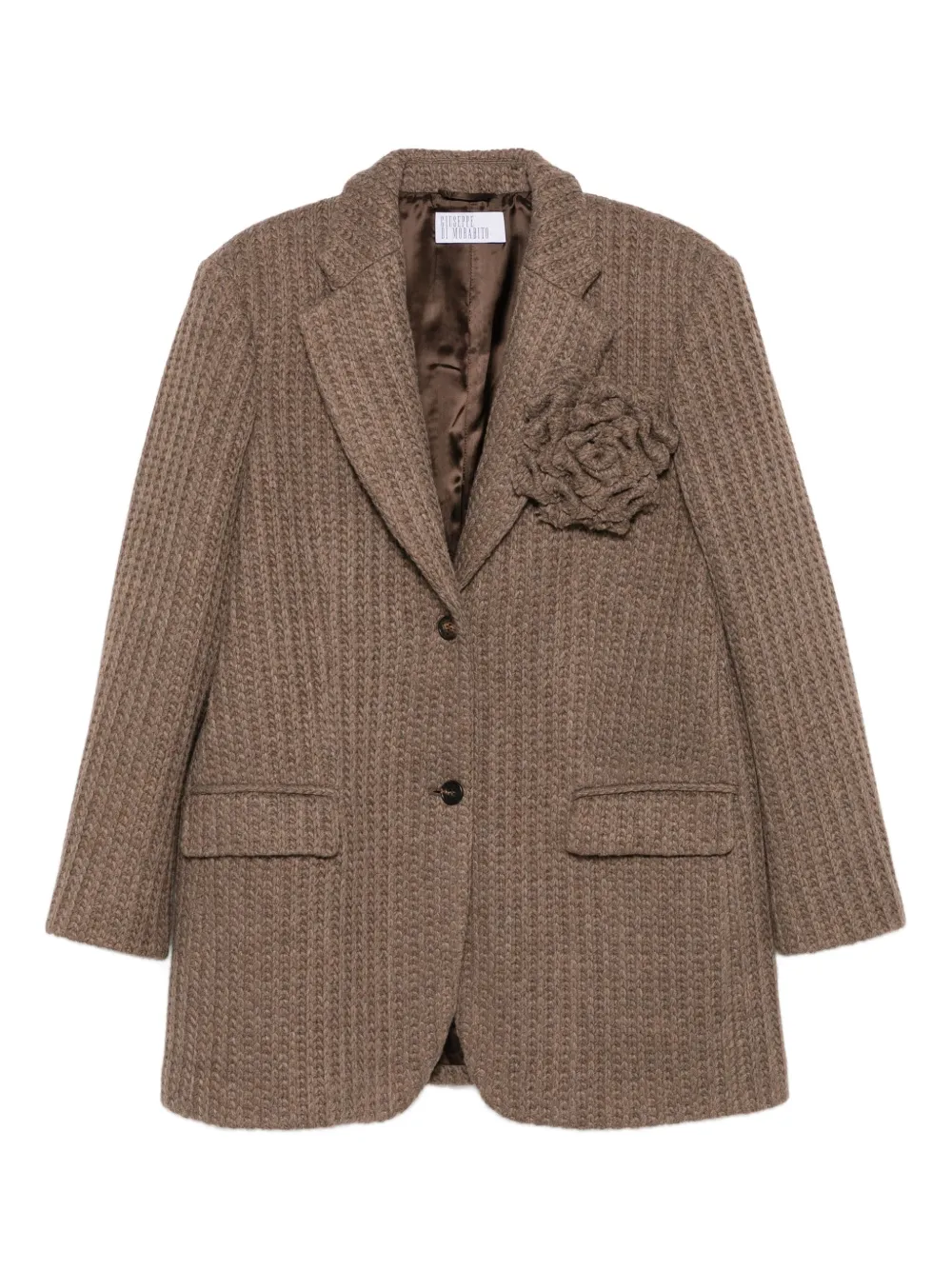 

Декорированный блейзер Giuseppe Di Morabito, коричневый