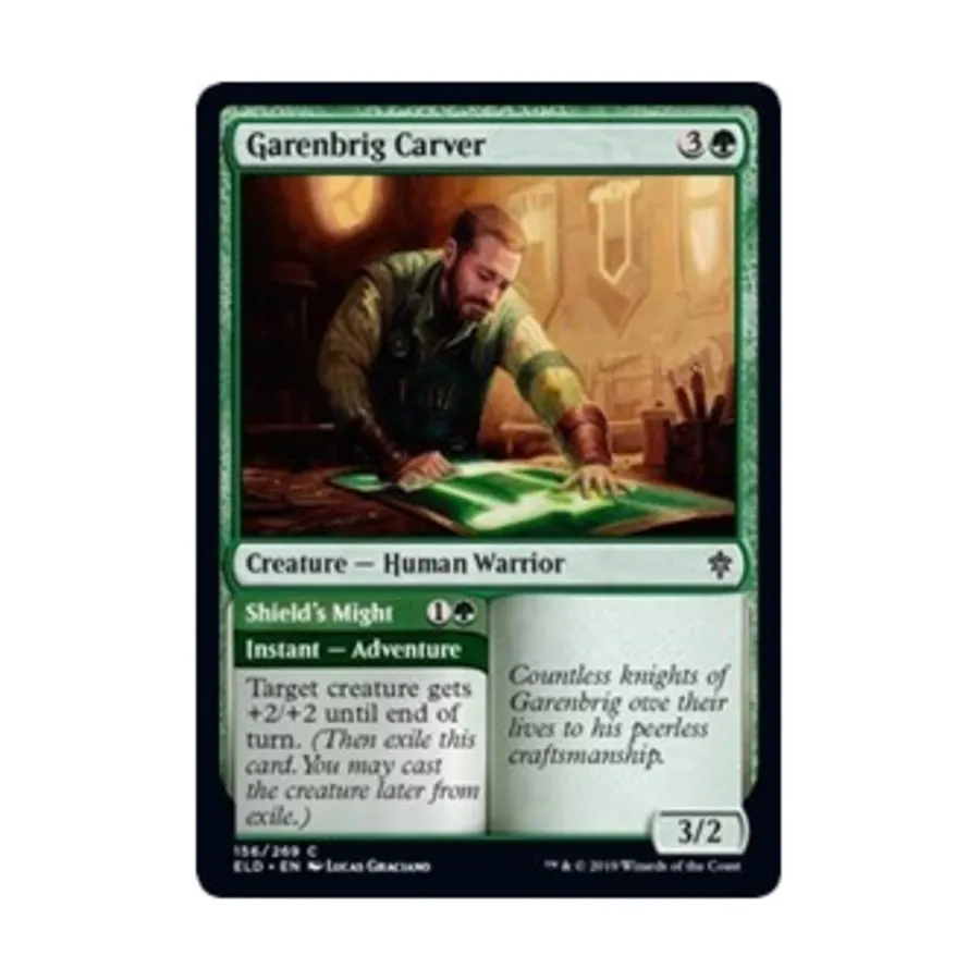 

CCG Гаренбриг Карвер // Мощь Щита (С), MTG - Throne of Eldraine
