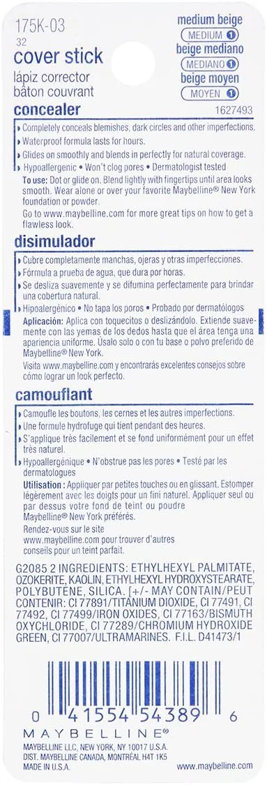 Консилер Maybelline New York Cover Stick Medium Beige 0.16 oz — фото 3