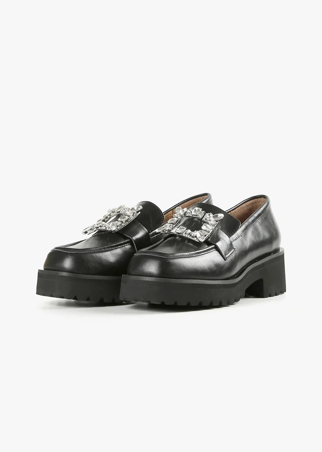 Женские лоферы Elton Lugg в черном цвете ALL BLACK
