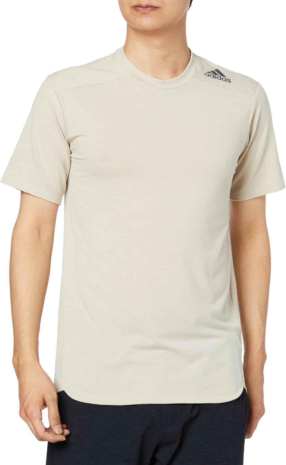 

Мужская футболка с коротким рукавом adidas, разработанная для тренировок I4530, бежевый