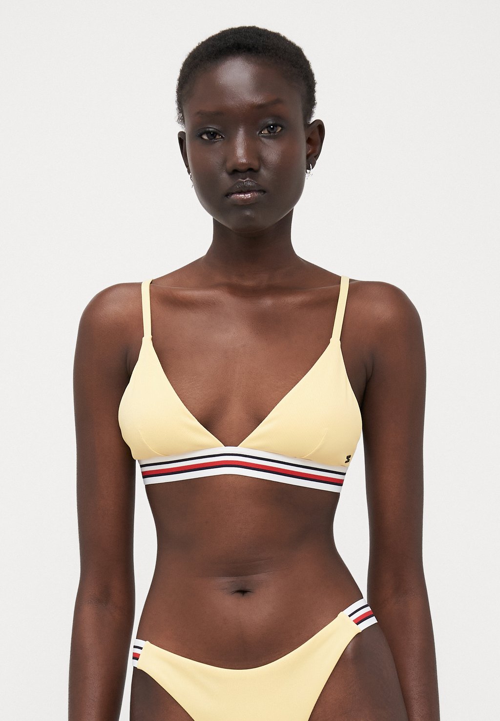 

Верх бикини GLOBAL STRIPE TRIANGLE Tommy Hilfiger, желтый