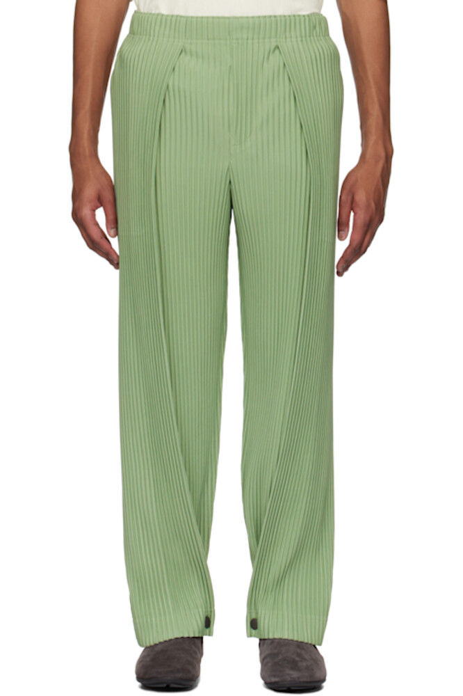 

Зеленые плиссированные брюки 1 HOMME PLISSÉ ISSEY MIYAKE