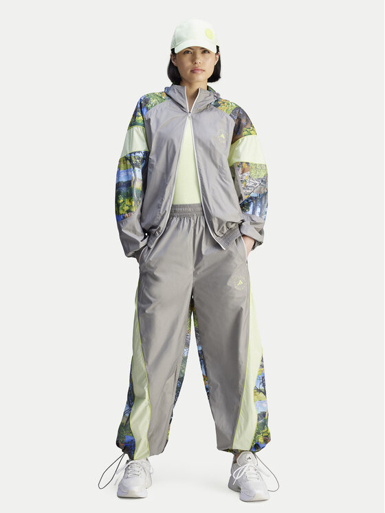 Свободный крой толстовка Stella McCartney Earth Collage JG5793 Adidas By Stella Mccartney, серый — фото 2