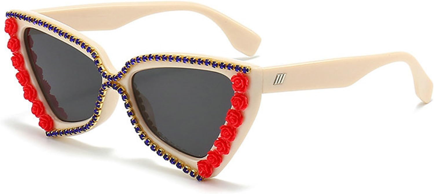 

Willochra — большие квадратные женские солнцезащитные очки со стразами, очки «кошачий глаз» с бриллиантами, хрустальная оправа, очки для костюмированной вечеринки, Brown Red