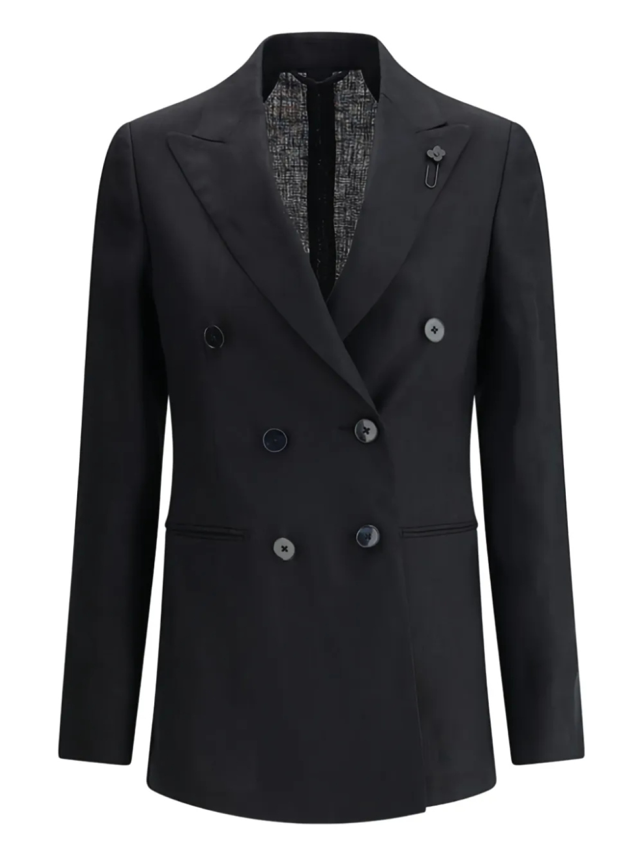 

Льняной блейзер Lardini, черный