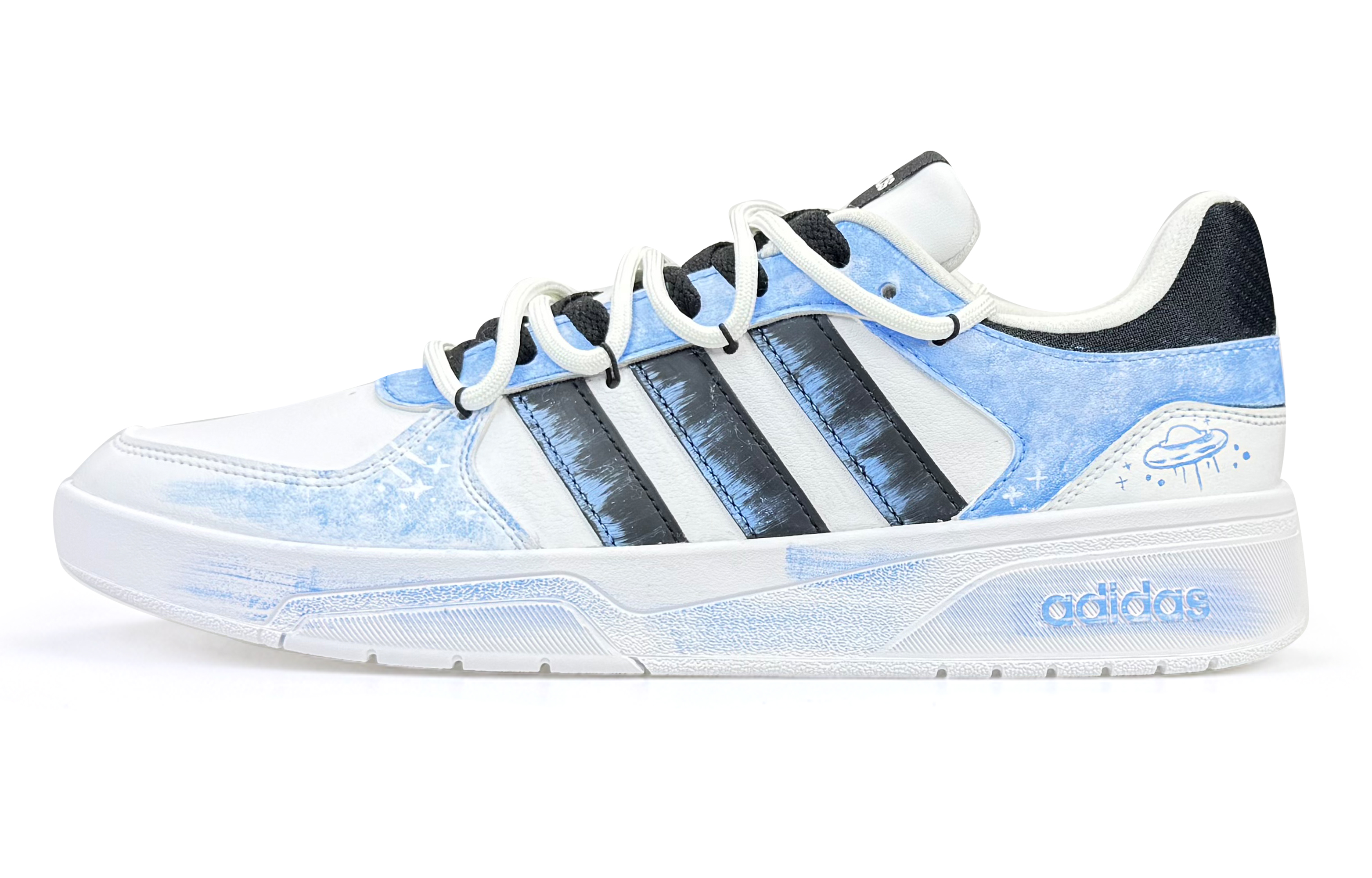 

Adidas Neo Низкие износостойкие кроссовки Courtbeat для скейтбординга, мужские, сине-белые