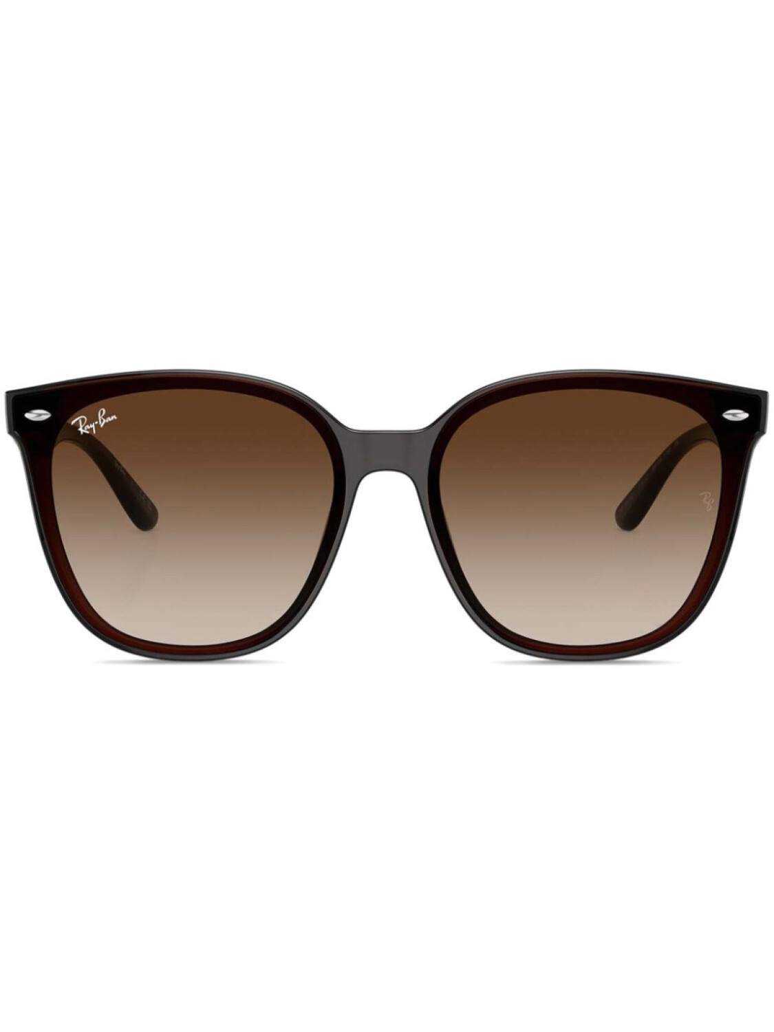 

Ray-Ban солнцезащитные очки в квадратной оправе, коричневый