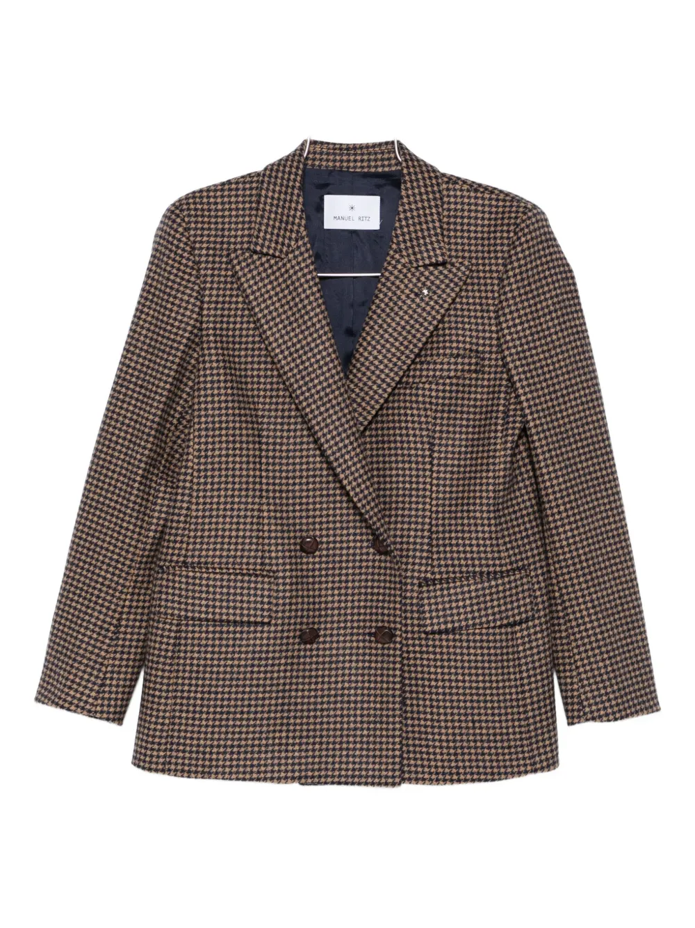

Пиджак в гусиную лапку Manuel Ritz, коричневый