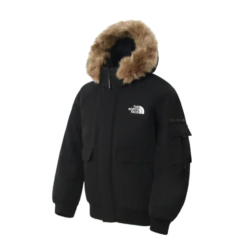 

Стеганая куртка унисекс черная The North Face, черный