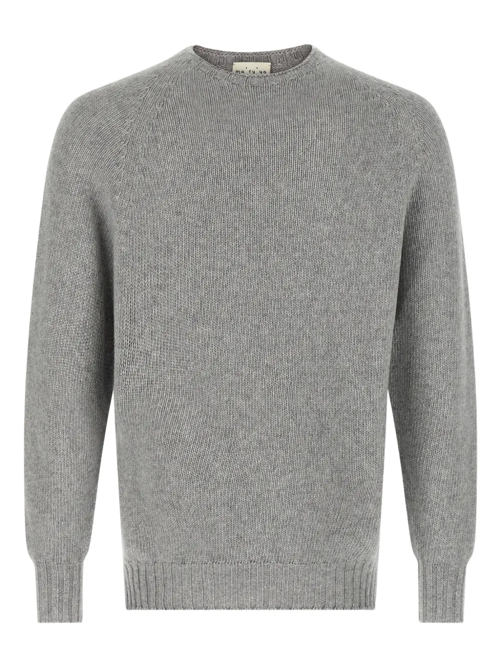 

Свитер с рукавами реглан и манжетами Ma'Ry'Ya, серый