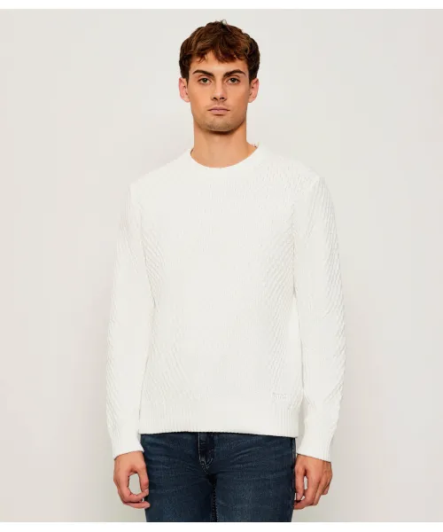 

Свитер Syer Regular fit Hugo, белый