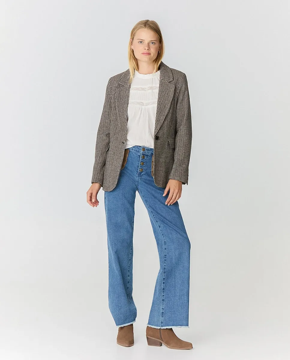 

Женская куртка с карманами и налокотниками Noon, светло-бежевый